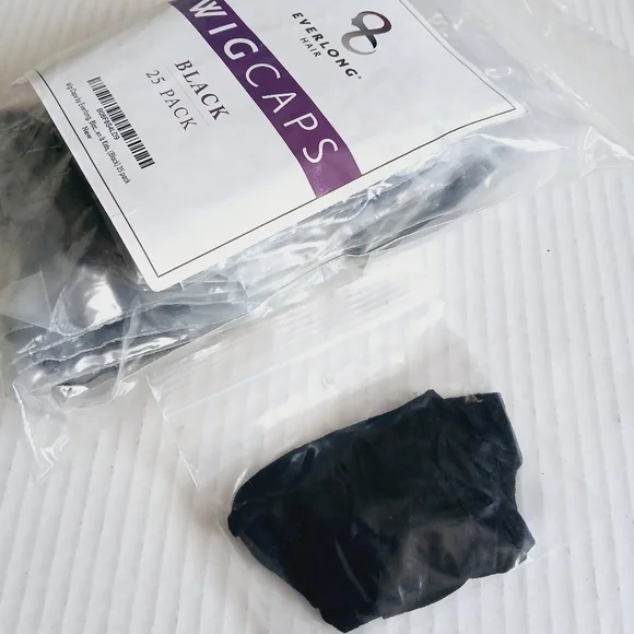 Black Wig Caps 25 pack - Picture 3 of 5
